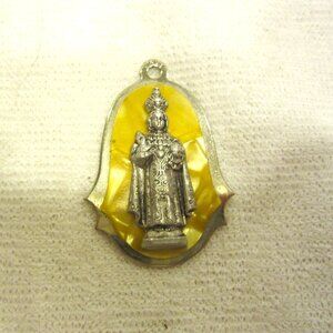 VTG 60'S RELIGIOUS PENDANT GOLD PLATED MADE IN ITALY